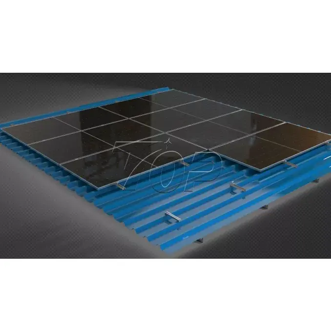 Aluminyo solar panel na naka -mount ng mini riles