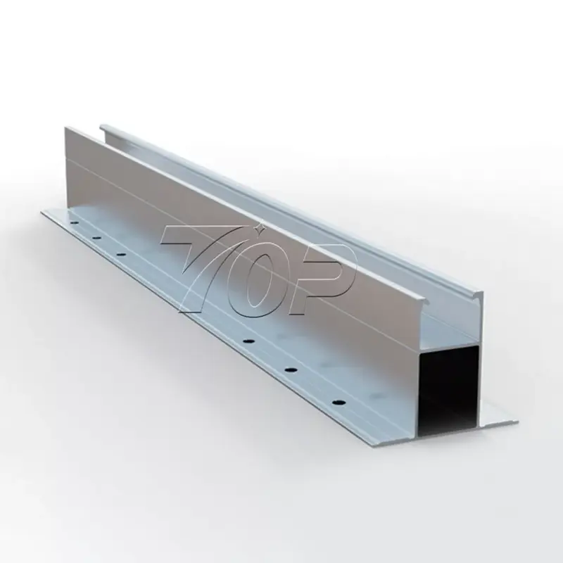 Minirail system para sa trapezoidal metal bubong solar