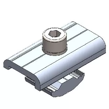 Solar panel rail clamp